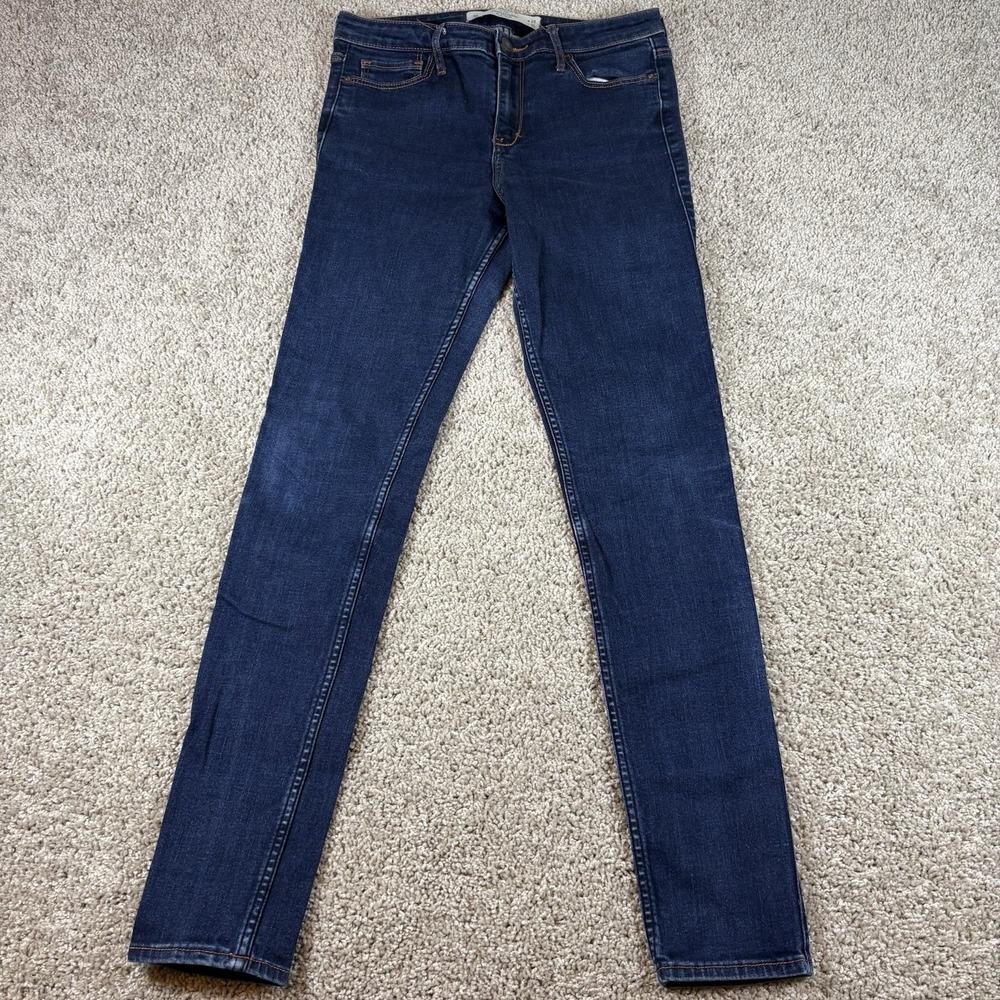 Abercrombie & Fitch Skinny Jeans Womens 8R W29 L31 Dark Wash Denim Casual Blue